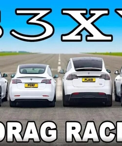 Чотири електромобілі Tesla влаштували перегони: яка модель найшвидша?