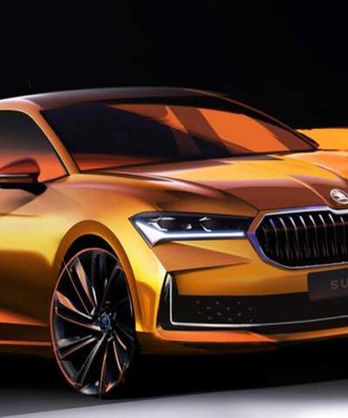 Компанія Škoda Auto опублікувала ескізи екстер’єру свого нового флагмана