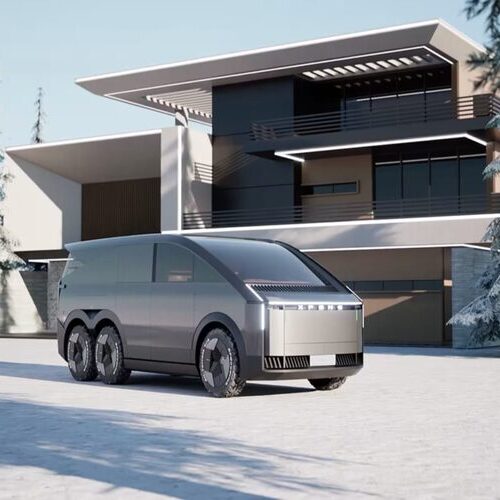 Китайський стартап презентує шестиколісний клон Tesla Cybertruck