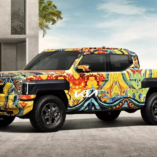 Kia показала пікап Tasman у “дизайнерському” камуфляжі