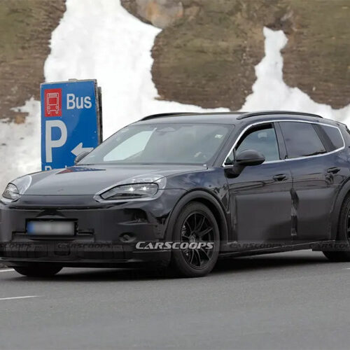 Електричний Porsche Cayenne вперше потрапив на фото
