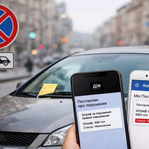 Штрафи за паркування тепер видно у Дії