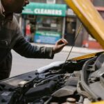 Автомобіль під час перевірки ідентифікаційних номерів